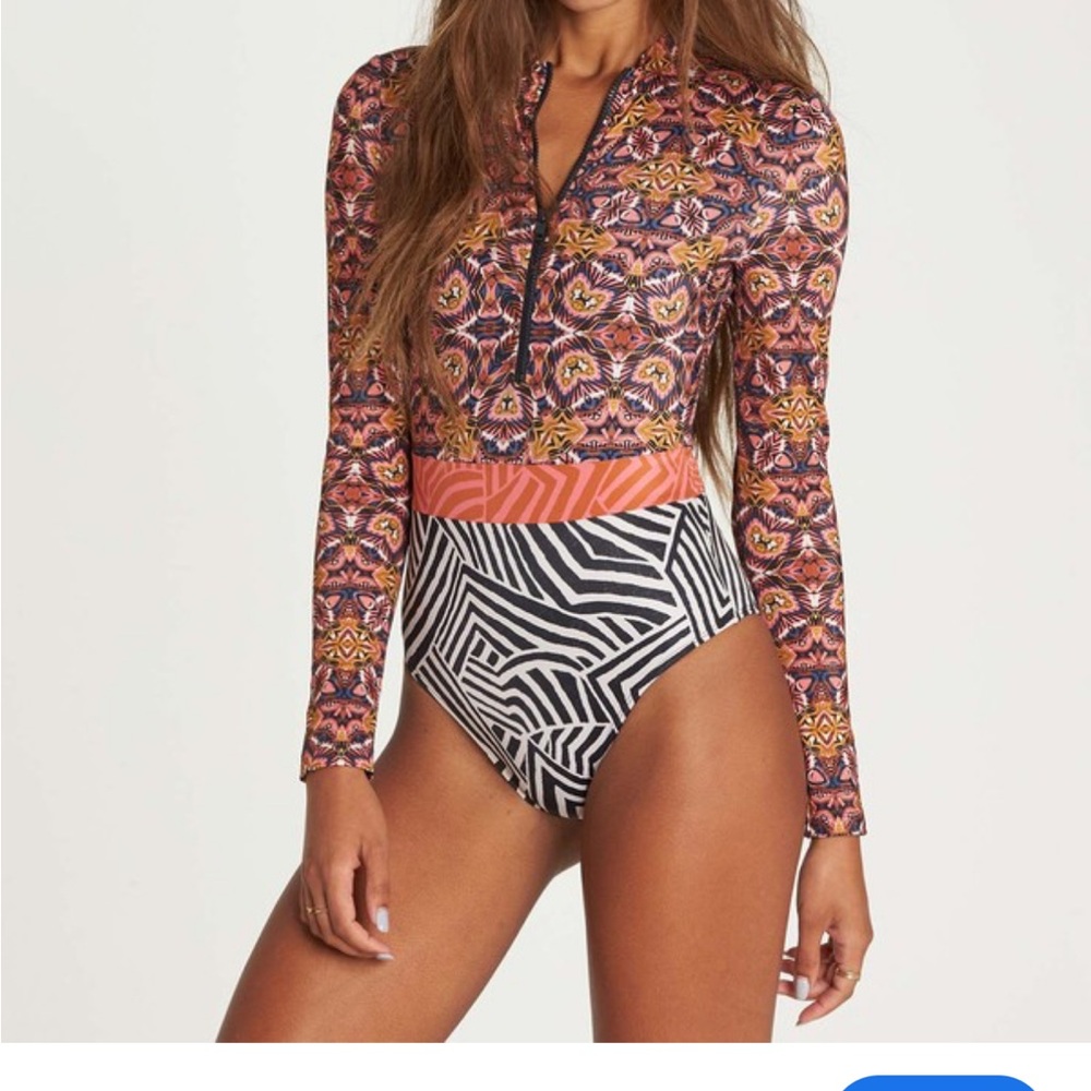 Billabong Sun tribe surf bodysuit Long Sleeve Swim
